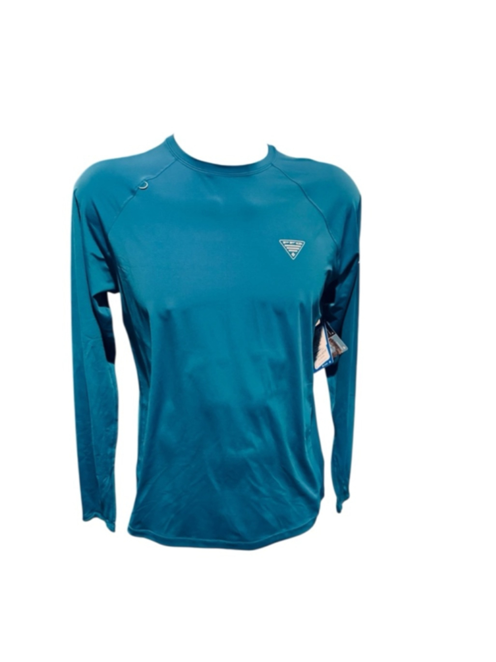 Men's Columbia pfg sunshirt Teal Long Sleeve Tee M